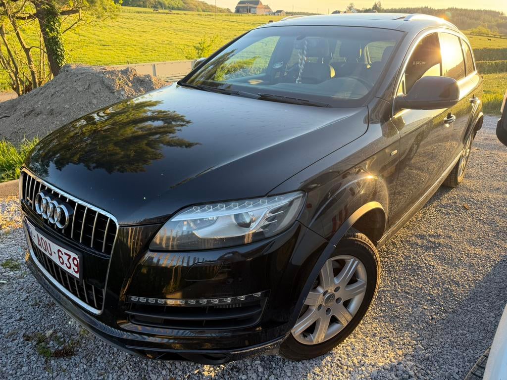 Audi Q7 7 places, Autos, Cuir, Achat, Noir, 5 portes