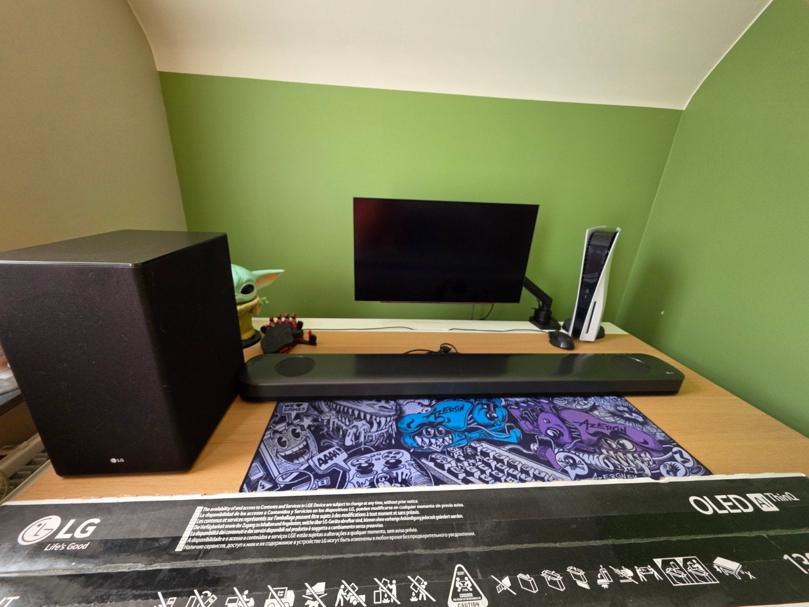 Lg soundbar sky9 dolby Atmos + SUB, Enlèvement, Bluetooth
