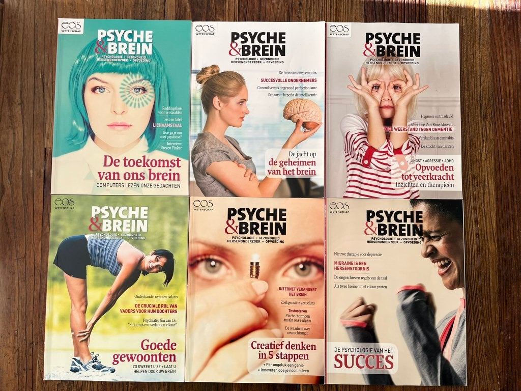 6 nummers Psyche & Brein – jaargang 2014, Boeken, Psychologie, Ophalen, Zo goed als nieuw, Diverse auteurs