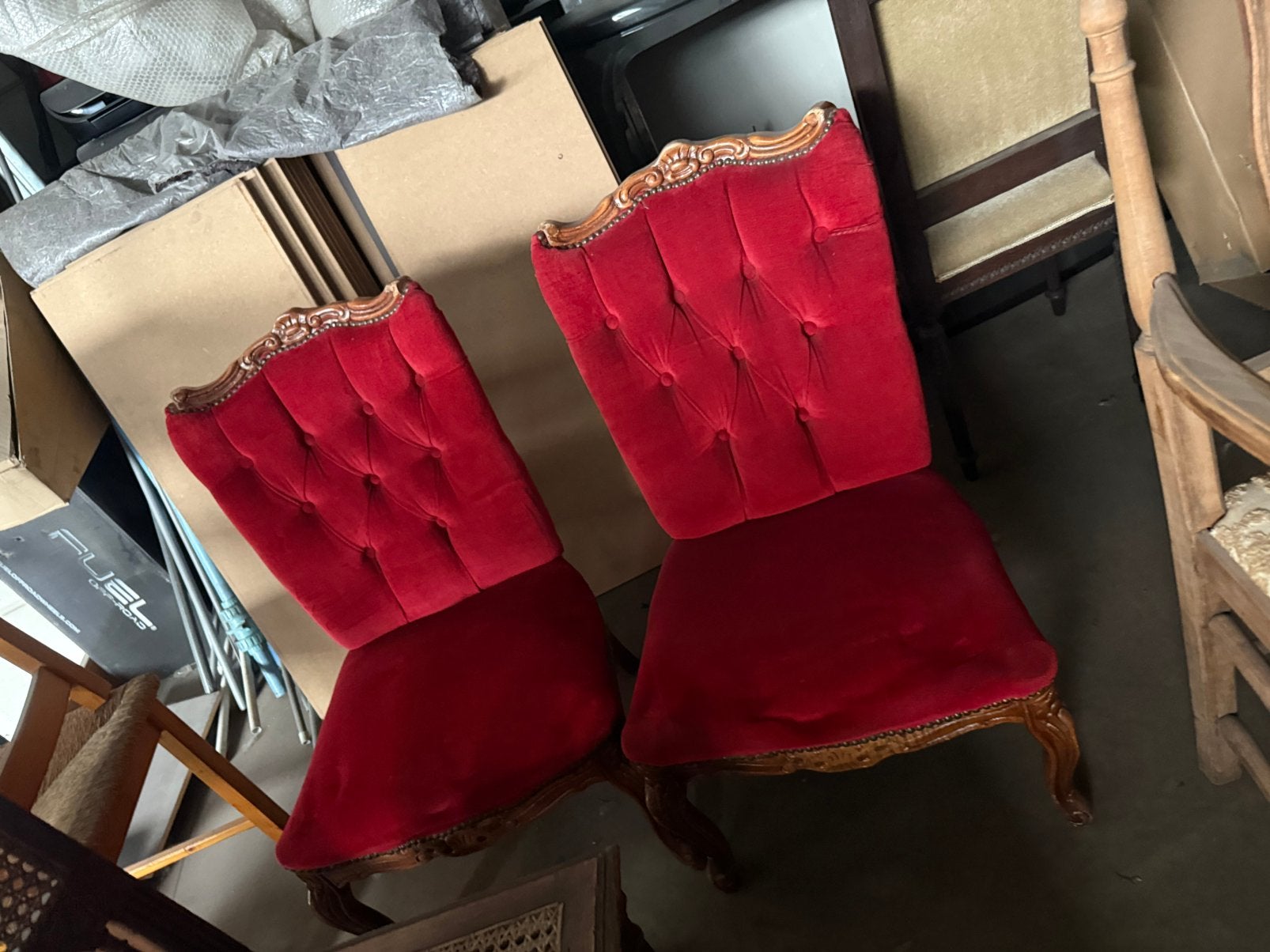 Antieke stoelen 75€/stuk, Ophalen, Zo goed als nieuw
