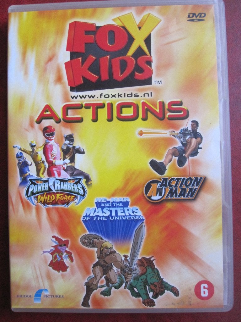 Fox Kids Actions, Cd's en Dvd's, Dvd's | Kinderen en Jeugd, Zo goed als nieuw, Tv-serie, Avontuur, Vanaf 6 jaar, Nederlands, Engels