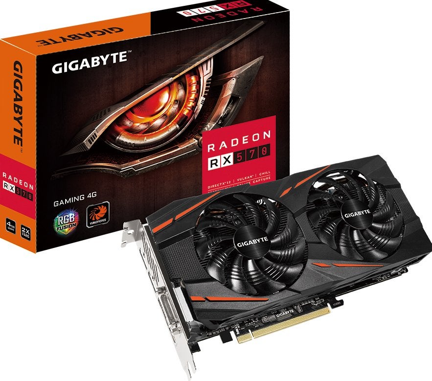RX 570 4GB GIGABYTE, Ophalen of Verzenden, Gebruikt