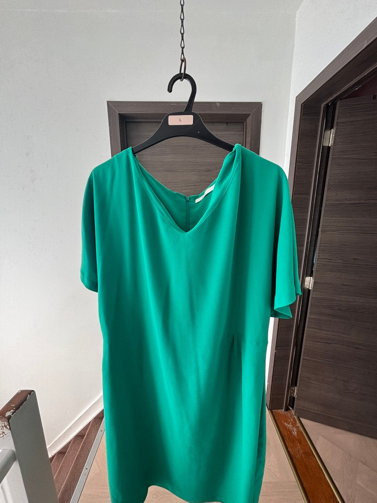 Groene jurk STEPS, Kleding | Dames, Ophalen, Maat 46/48 (XL) of groter, Zo goed als nieuw, Onder de knie