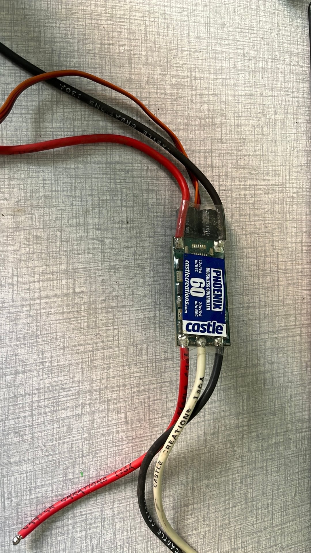 Castle creations Phoenix 60a esc met bec, Ophalen, Zo goed als nieuw, Elektro
