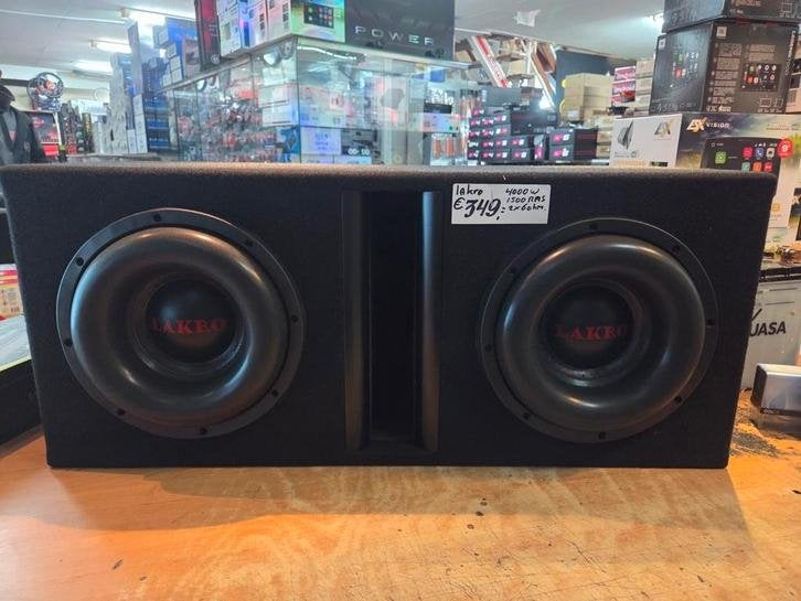 Lakro zware woofer set dubbel 4000watt