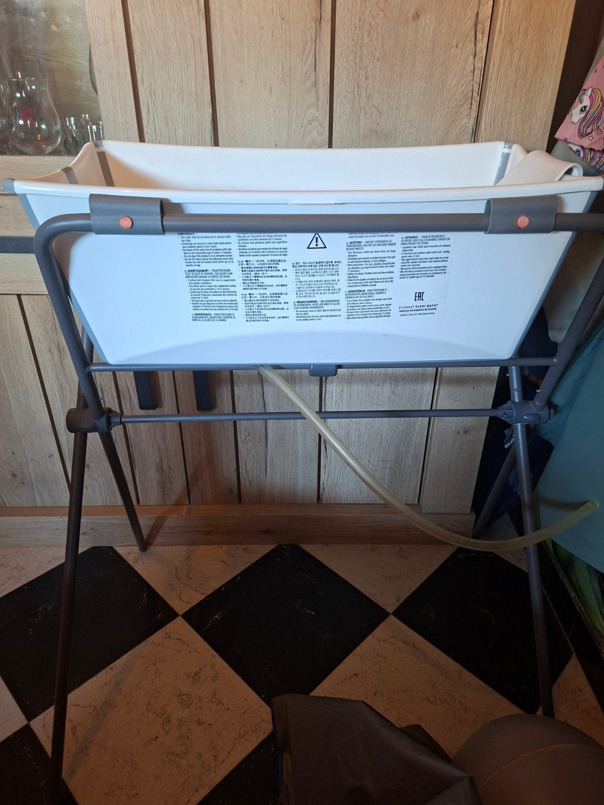 Badje met zitverkleiner en staander, Ophalen, Gebruikt, Badje