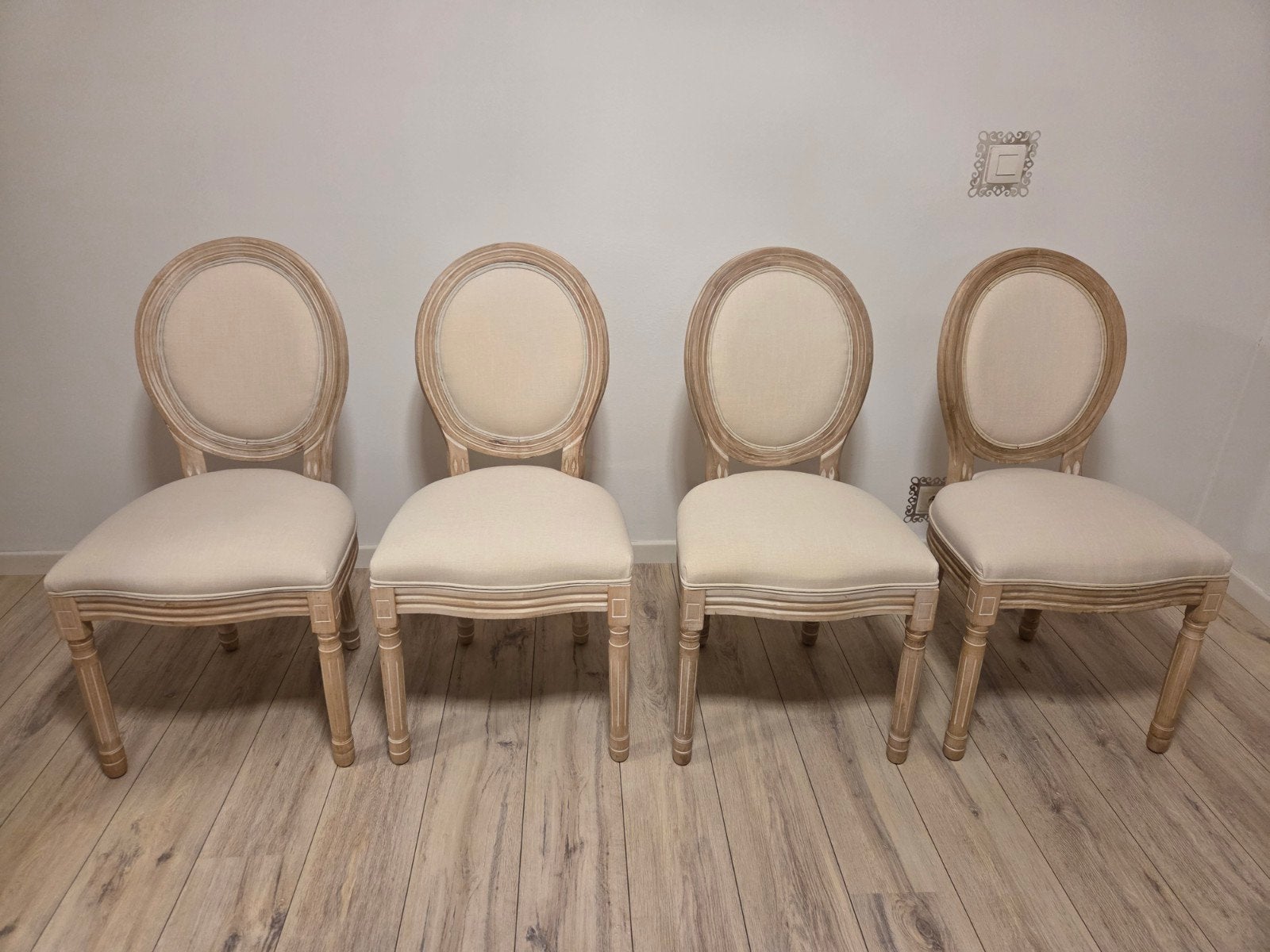 Set van 4 medaillonstoelen in Louis-stijl/klassiek, Ophalen