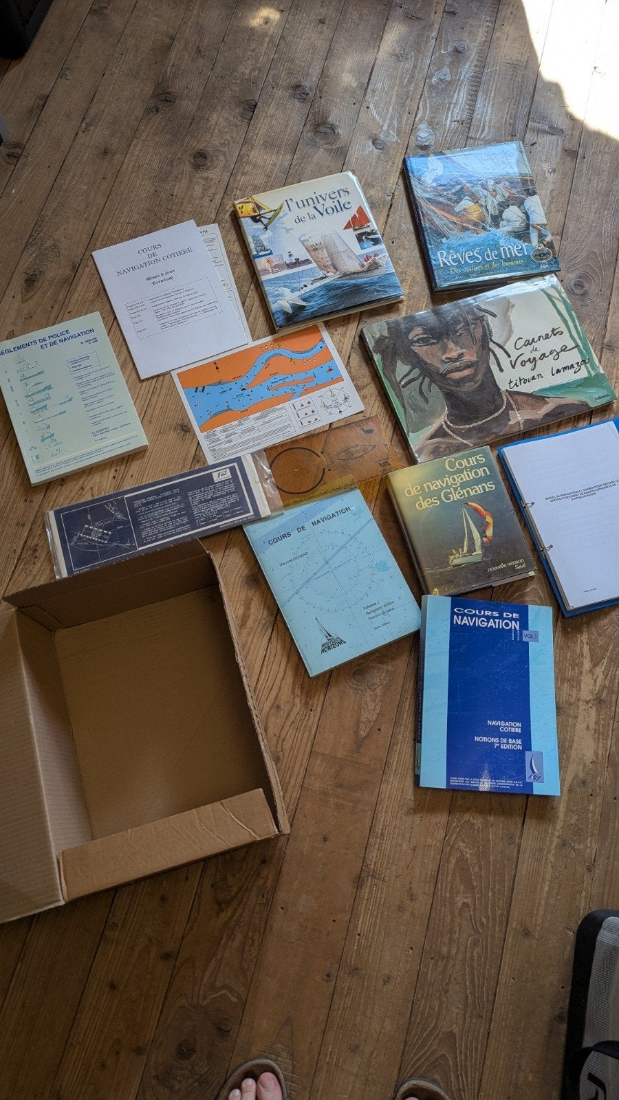 divers livres et cours sur la voile, Ophalen of Verzenden, Gelezen