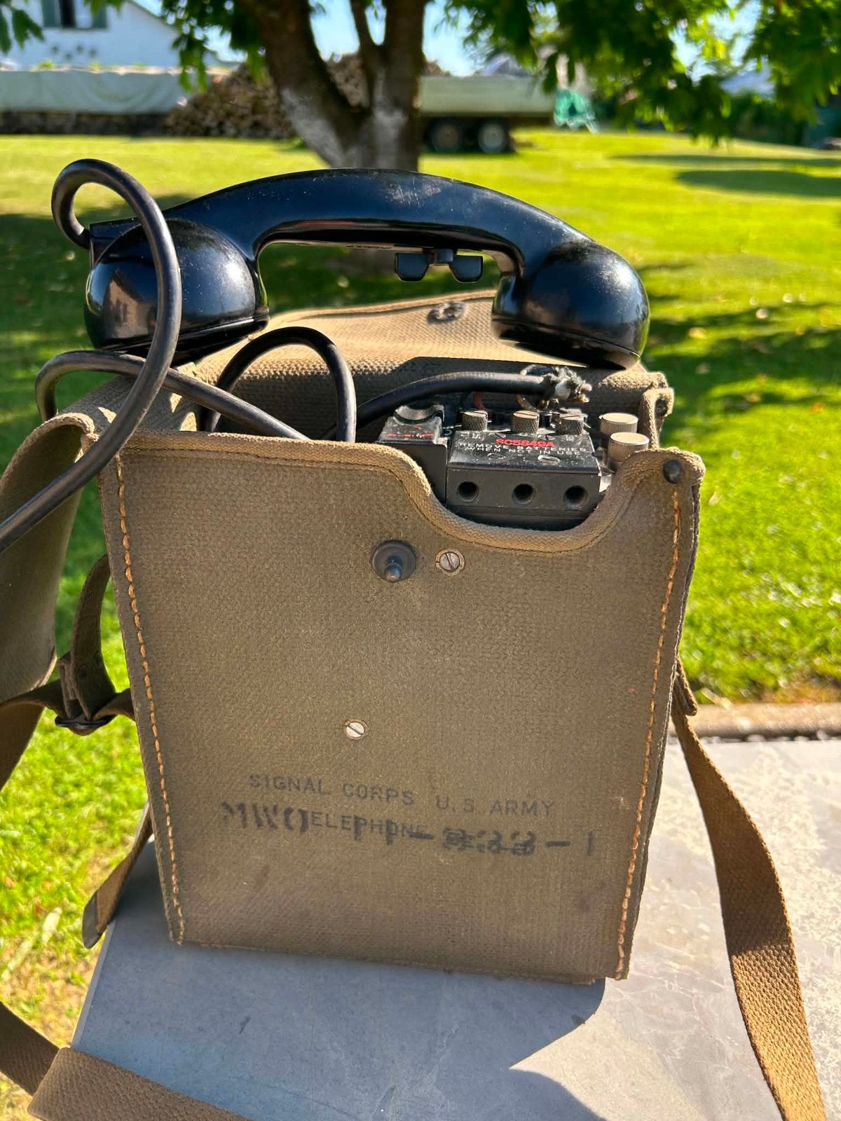 Téléphone de campagne militaire américain U.S. Army, Collections, Enlèvement ou Envoi, Armée de terre, Autres types