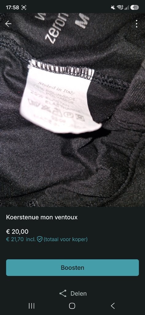 Fietstenue, Ophalen, Nieuw, Zerorh, Bovenkleding