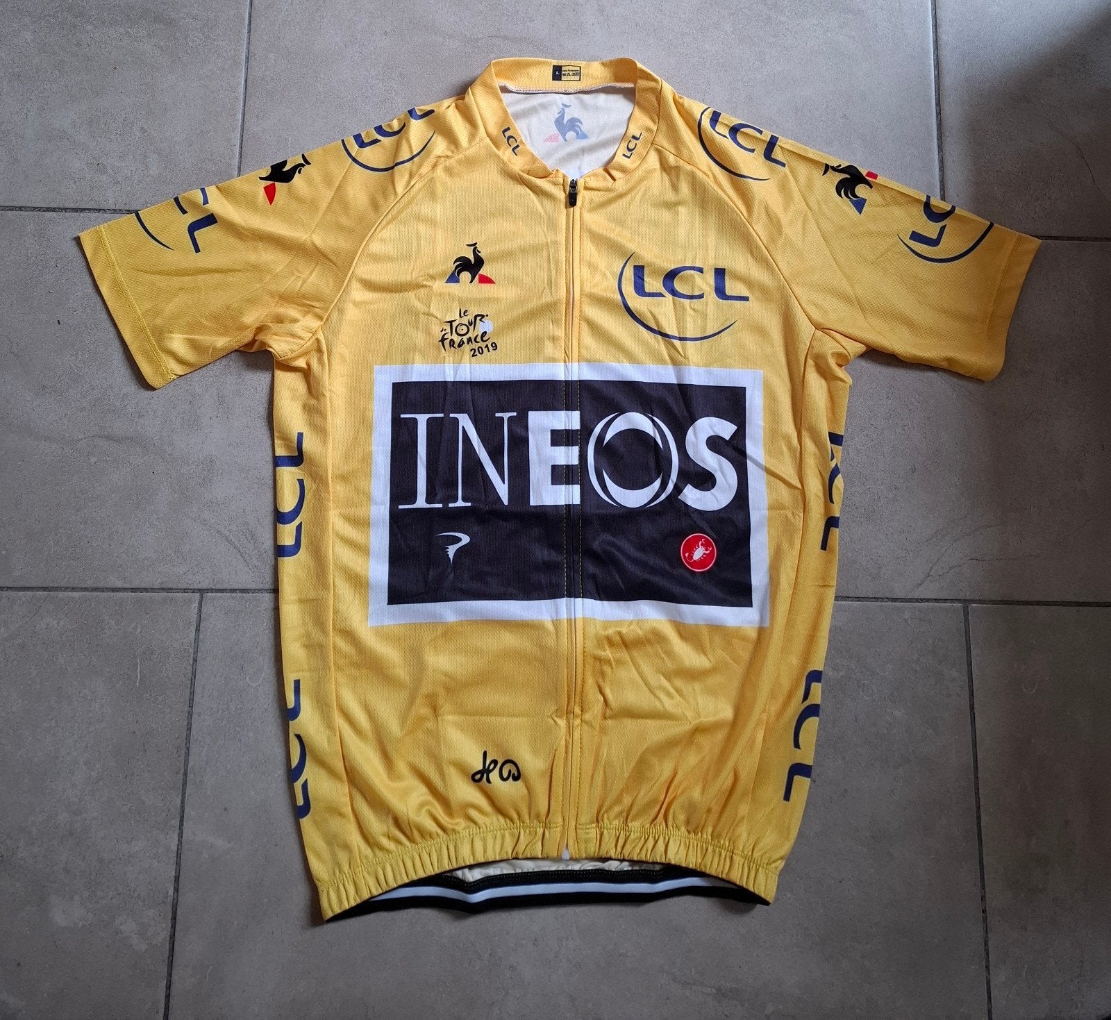 Maillot jaune du Tour de France 2019, Vêtements d'extérieur, Enlèvement ou Envoi, Comme neuf, L