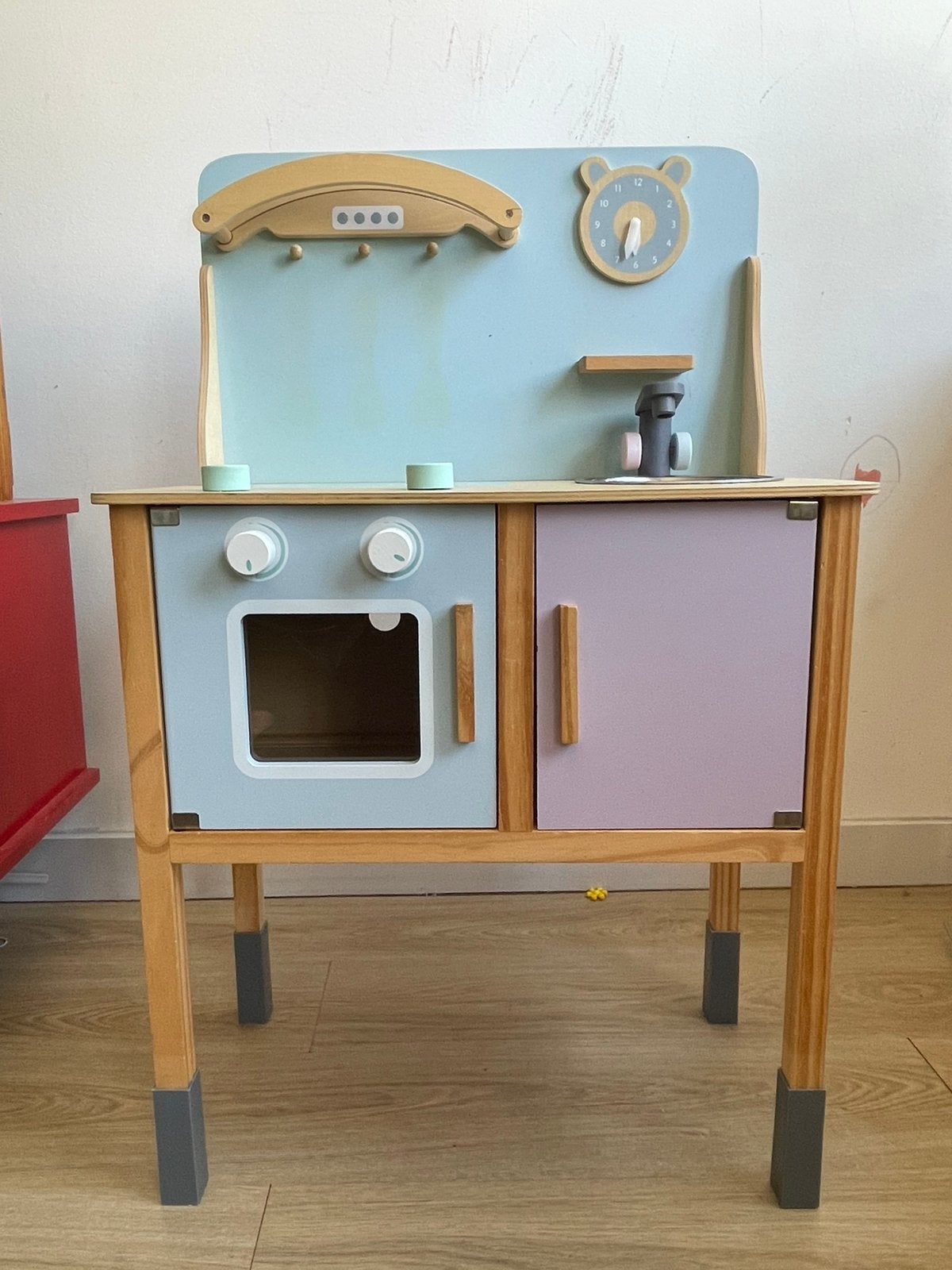 Houten speelkeuken met toebehoren, Ophalen, Zo goed als nieuw, Speelkeuken