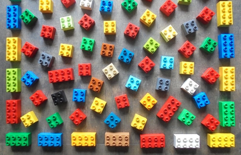 Lego Duplo Brick Set 175 (zie foto's), Kinderen en Baby's, Ophalen of Verzenden, Gebruikt, Losse stenen, Duplo