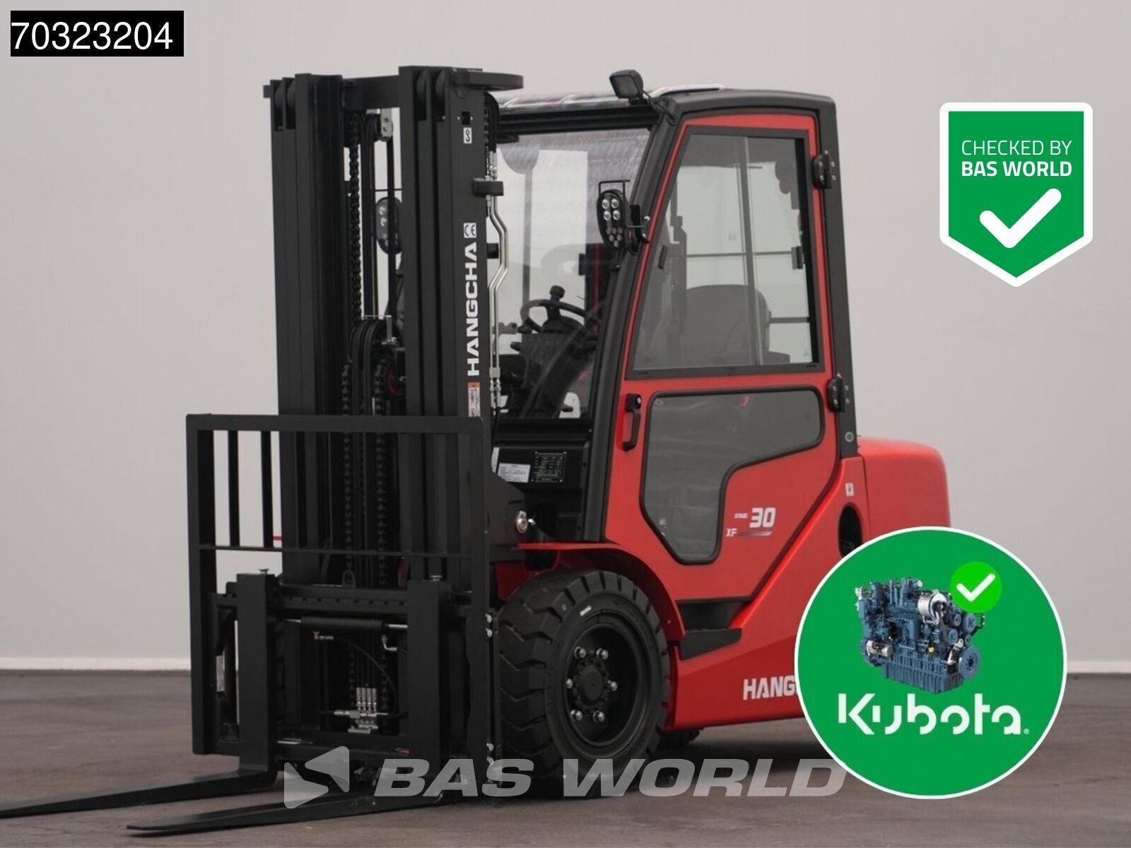 Hangcha CPCD30 FACTORY WARRANTY – KUBOTA ENGINE - CE, Diesel, Chariot élévateur, Hangcha