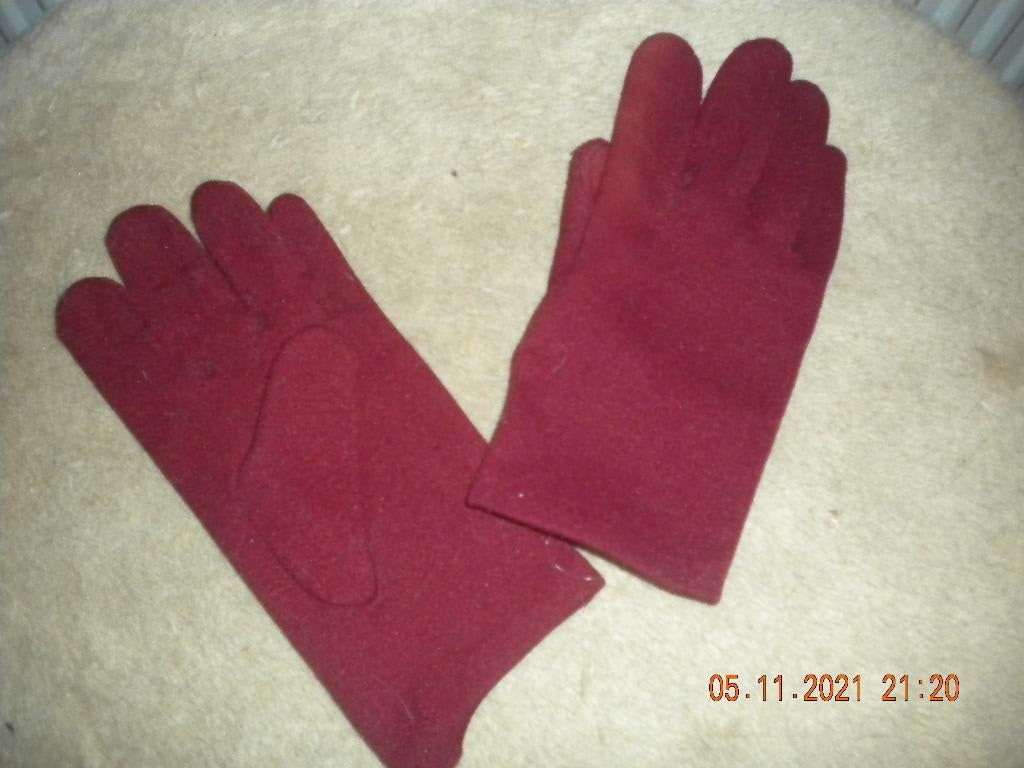 Bordeaux - zwarte handschoenen, Vêtements | Femmes, Bonnets, Écharpes & Gants, Enlèvement, Gants
