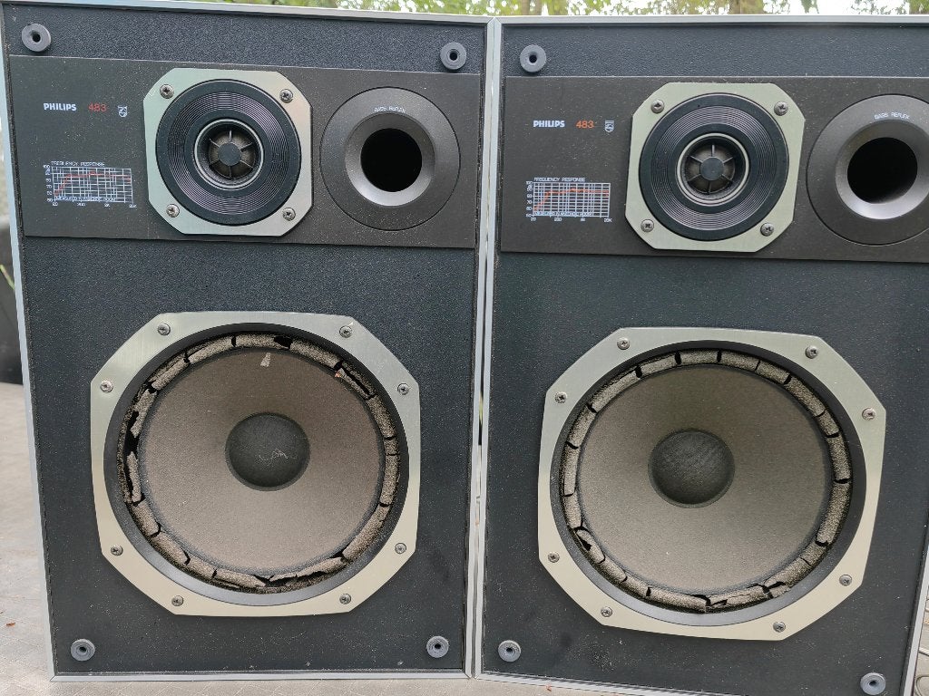 Speakers philips 483, Enlèvement ou Envoi, Utilisé, Kit d'enceintes, Philips