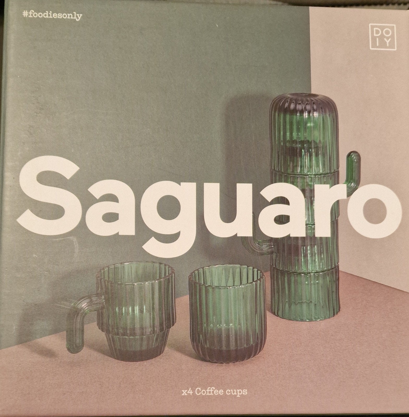 Set de 4 tasses Saguaro en forme de cactus Neuf!, Enlèvement