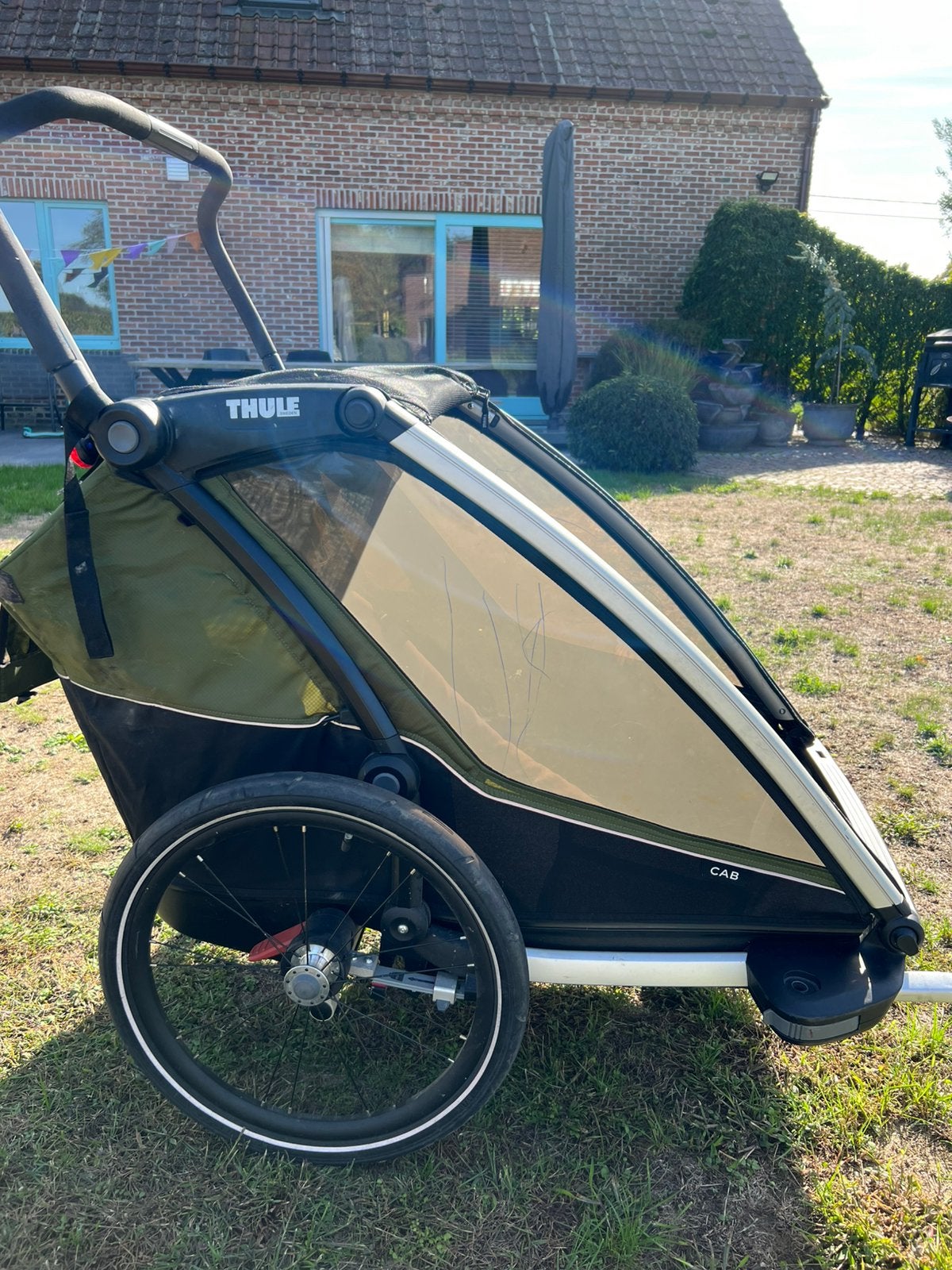 Cabine Thule Chariot Double, Pliable, 20 à 40 kg, Enlèvement, Utilisé