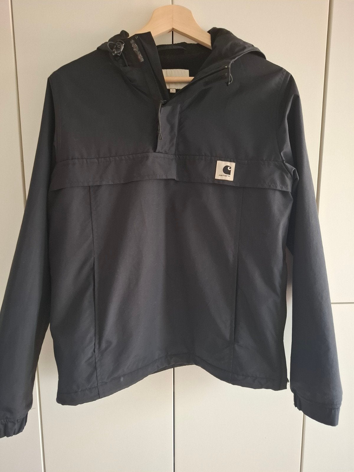 mooie zwarte Carhartt jas met voering maat S, Zwart, Carhartt, Ophalen of Verzenden, Zo goed als nieuw