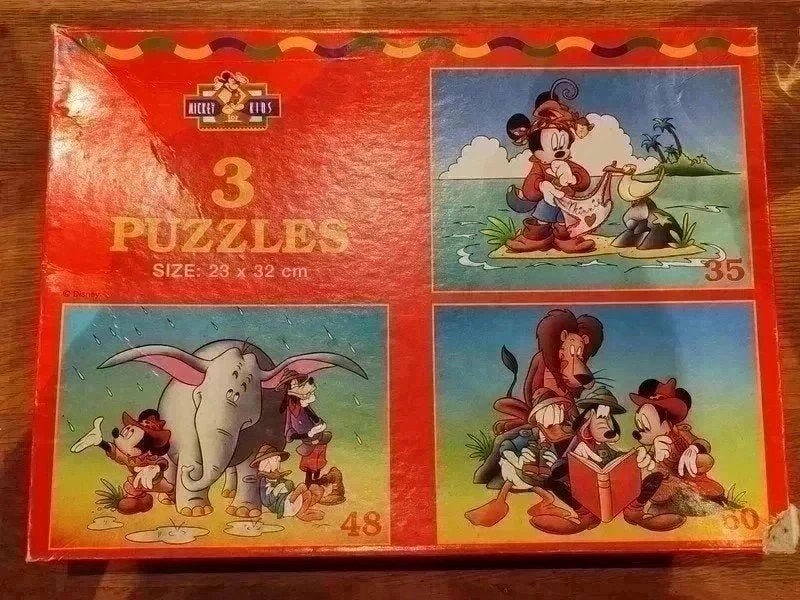 Puzzels mickey mouse, Kinderen en Baby's, Speelgoed | Kinderpuzzels, Ophalen of Verzenden, 10 tot 50 stukjes, Zo goed als nieuw