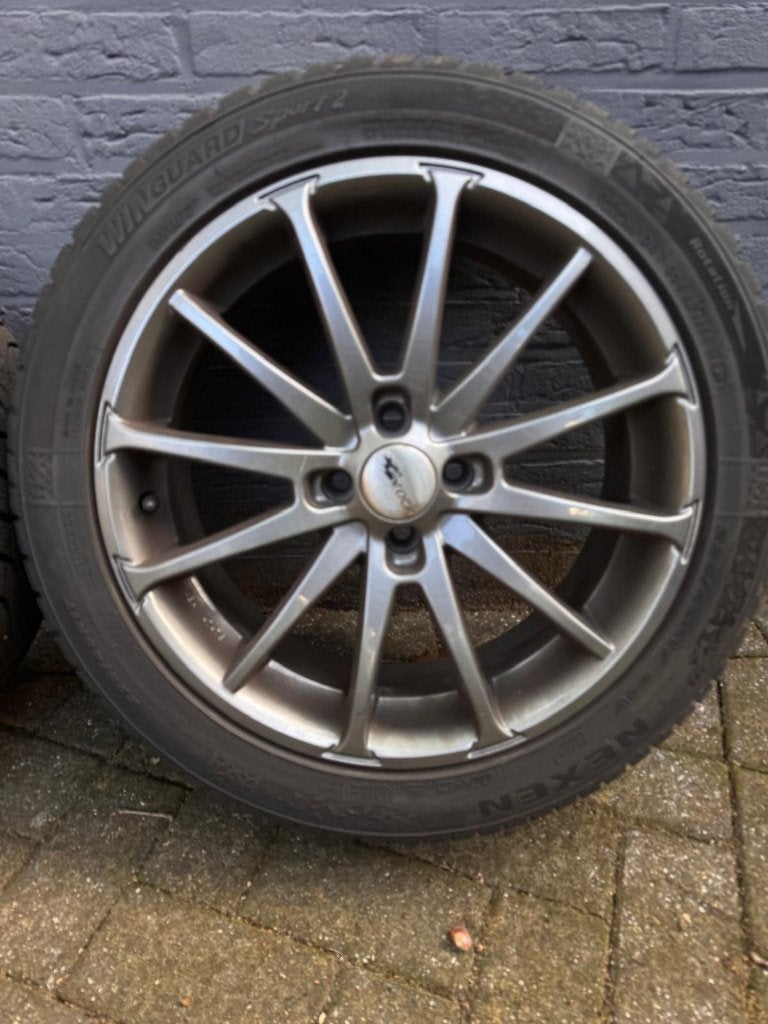 winterbanden met velgen, Gebruikt, Velg(en), 17 inch, Personenwagen