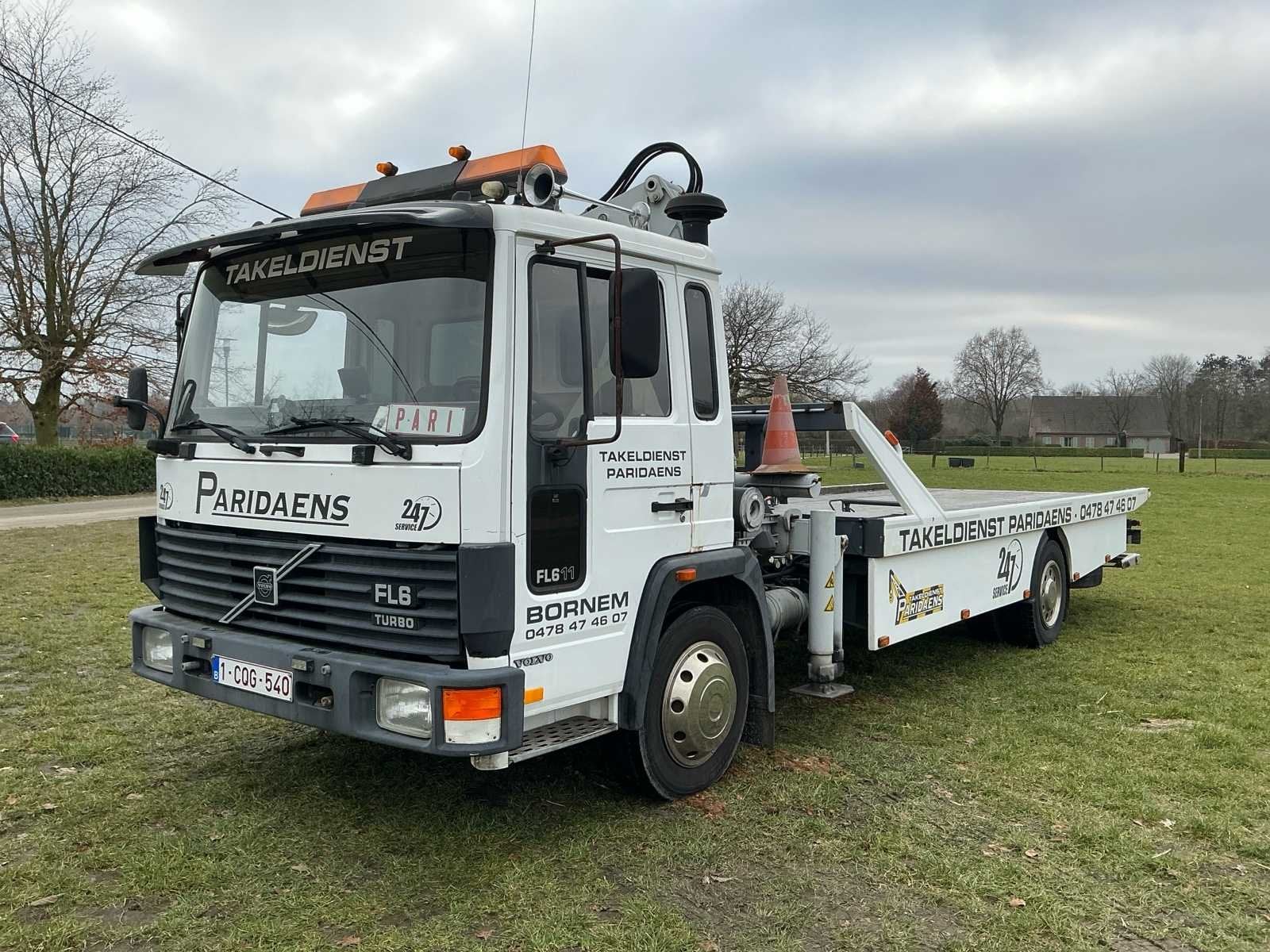 Dépanneuse Volvo FL6 Turbo 1990 avec grue, Achat, Entreprise, Autres carburants, Volvo