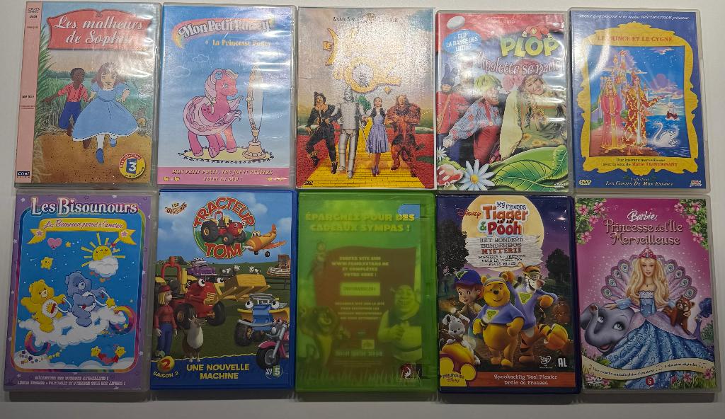 10 DVD pour enfants., CD & DVD, DVD | Enfants & Jeunesse, Tous les âges, Autres genres, Enlèvement, Utilisé
