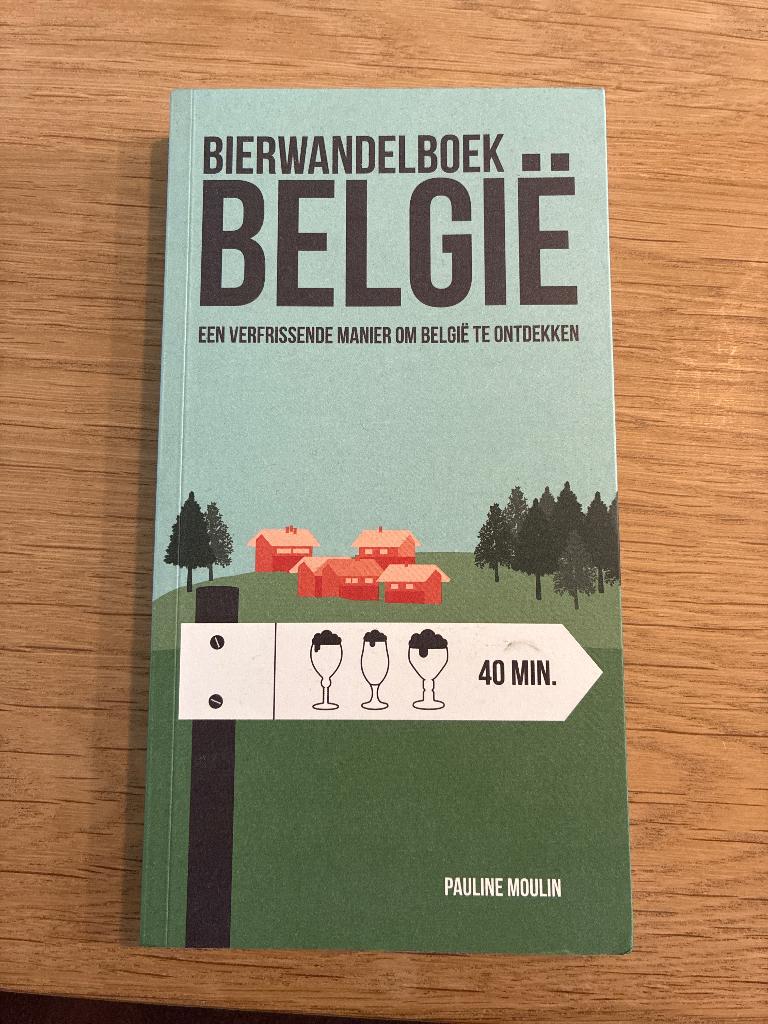 Bierwandelboek België, Overige merken, Fiets- of Wandelgids, Pauline Moulin, Nieuw