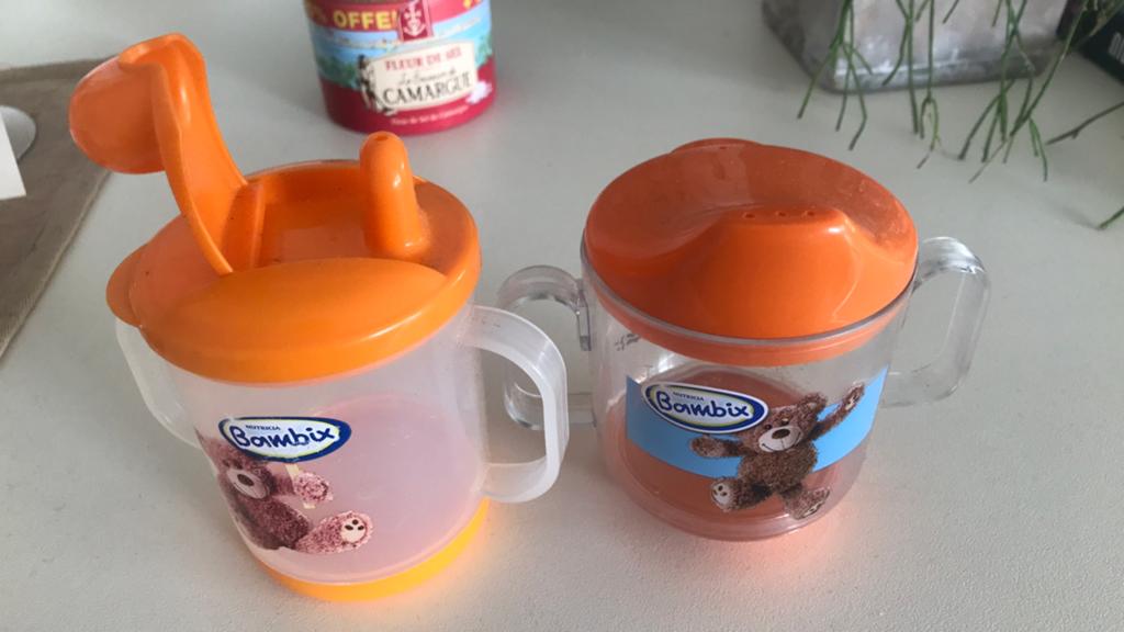 Handige drinkbeker Bambix, Ophalen of Verzenden, Zo goed als nieuw