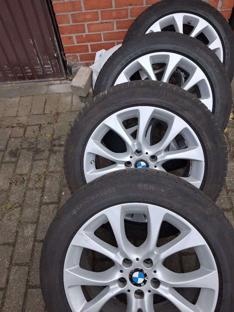 Winterbanden met velgen bmw x5 x6, Gebruikt, 255 mm, Velg(en), Winterbanden