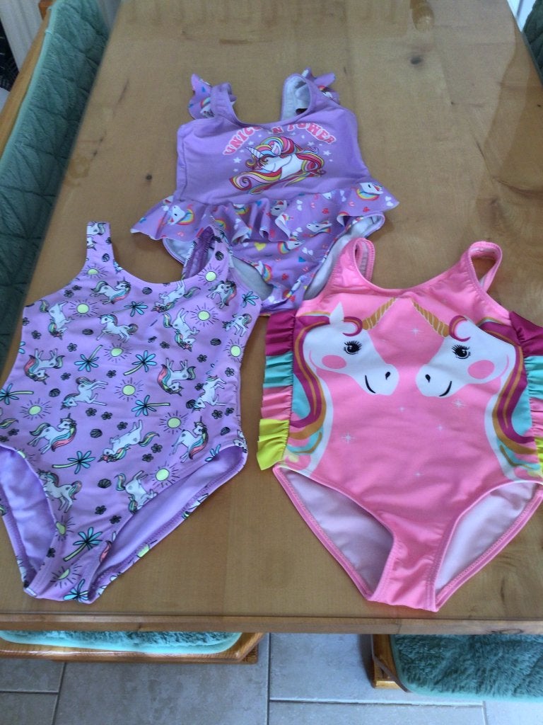 Badpak meisjes unicorn( 10€ voor 3), Kinderen en Baby's, Ophalen, Badpak