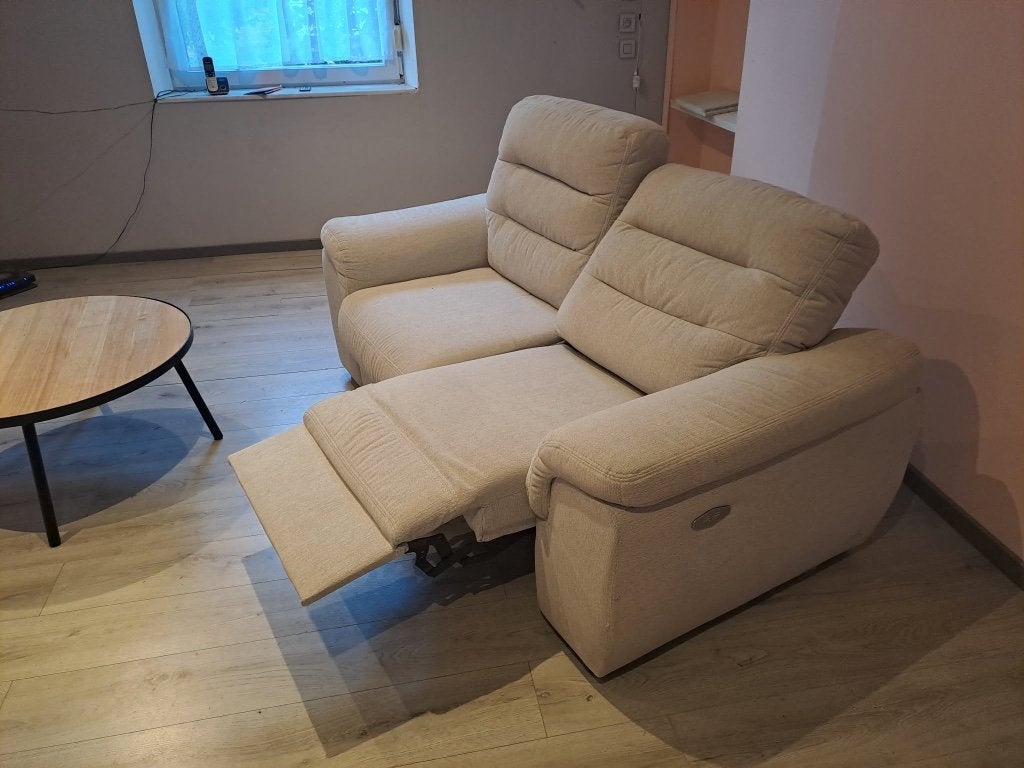 Divan 2 places relax électrique, Maison & Meubles, Canapés | Salons, Enlèvement, Utilisé, Deux personnes