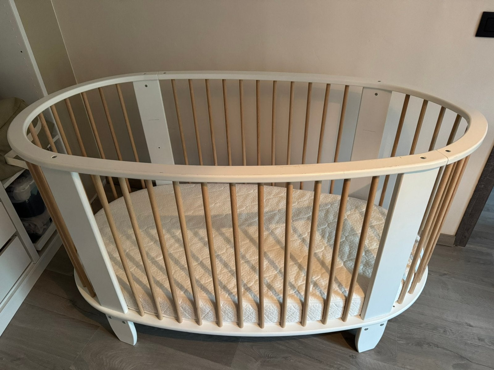 Lit bebe œuf 140x70 Songes et Rigolades, Enlèvement, Utilisé, Lit