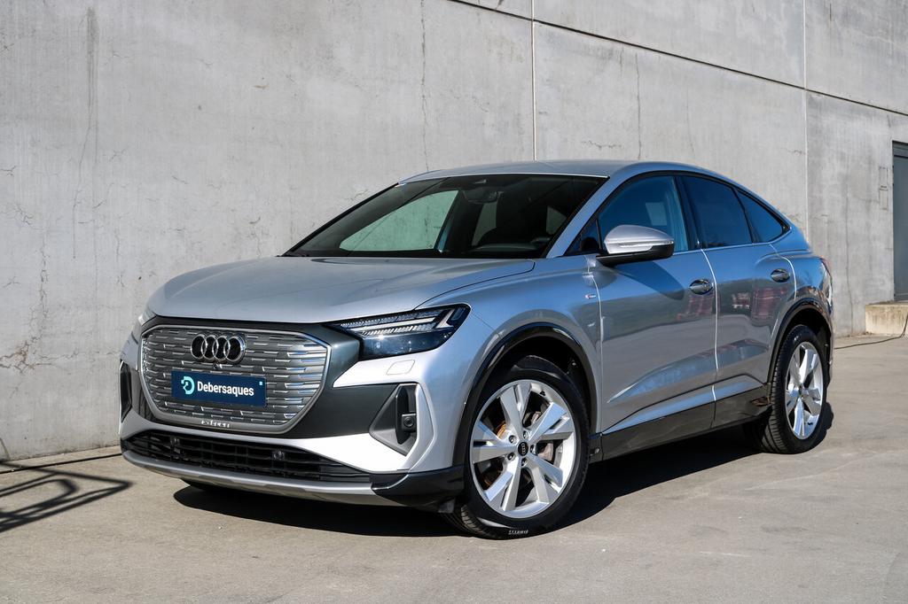 Audi Q4 e-tron 40 Sportback S-Line SONOS APP ACC PSENS+CAM, Autos, 0 kg, Argent ou Gris, Détection des panneaux routiers, 0 kg