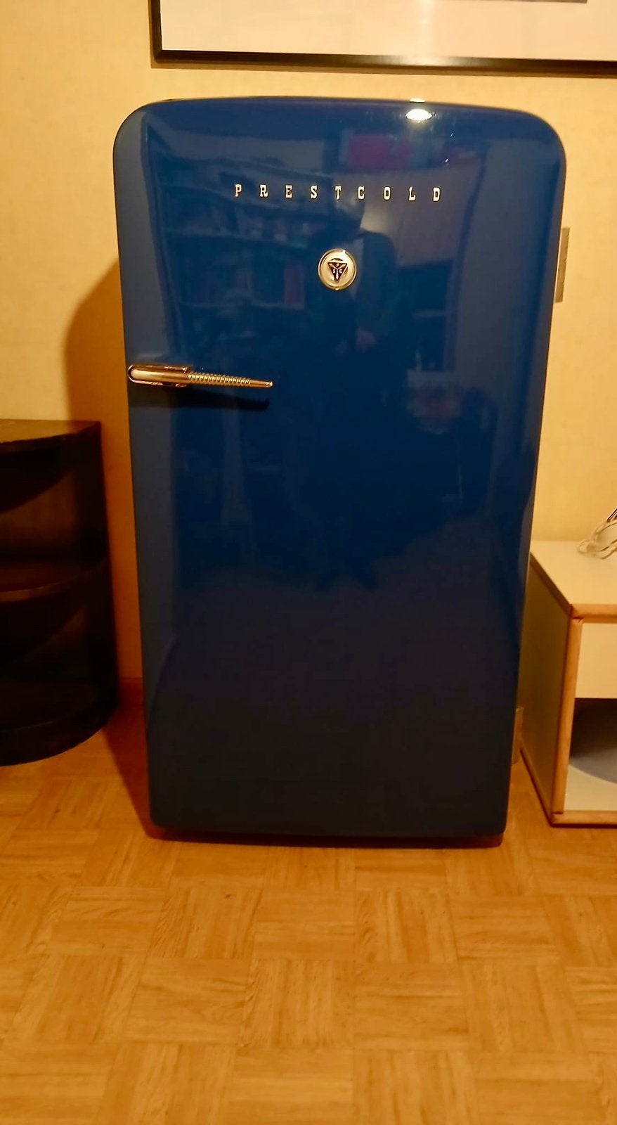 Retro koelkast Prestcold blauw(niet werkend), Elektronische apparatuur, Koelkasten en IJskasten, Ophalen, Niet werkend