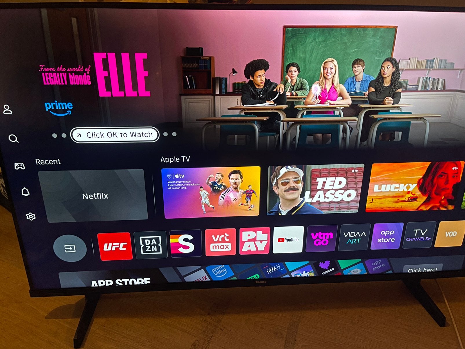 Hisense Smart TV 4K HI - QLED, Audio, Tv en Foto, Televisies, Ophalen, Zo goed als nieuw, QLED, Smart TV