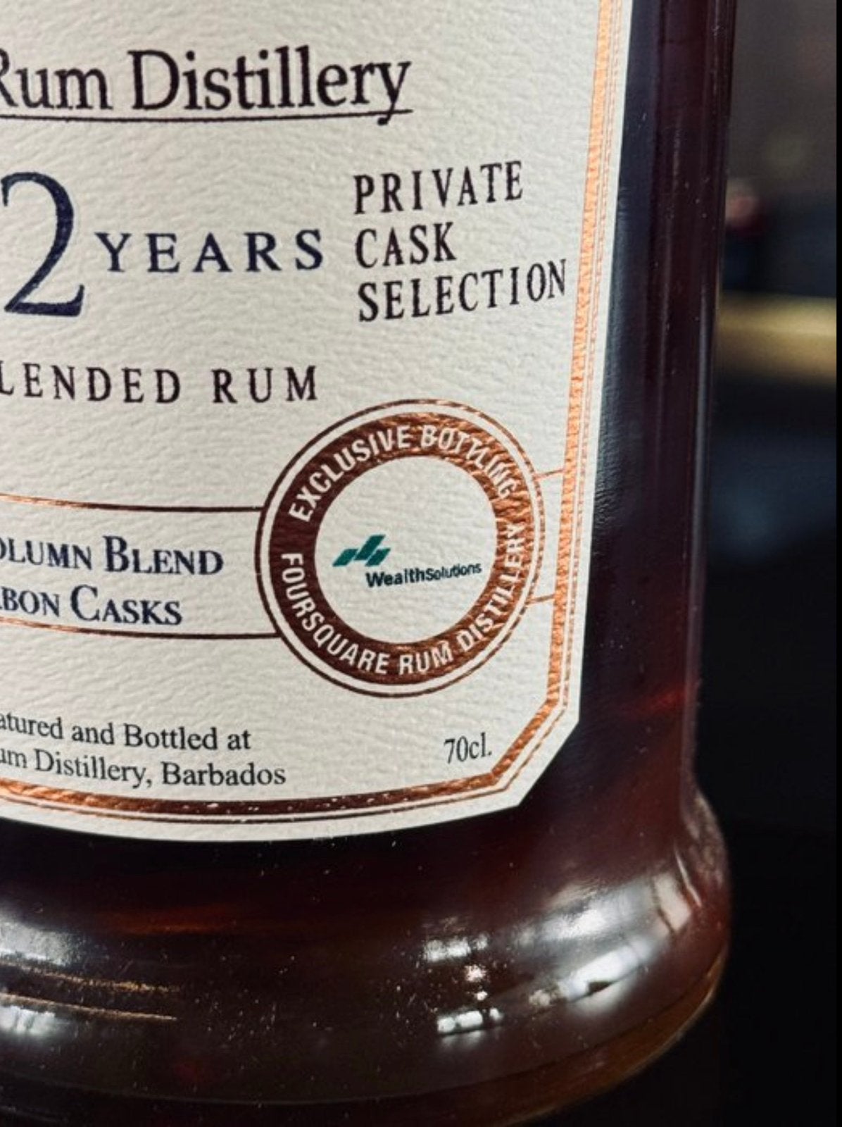 Foursquare 12 ans Private Cask - Rhum en édition limitée, Collections, Vins, Enlèvement ou Envoi