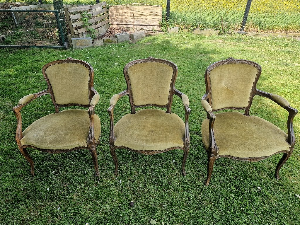 stoelen, Enlèvement, Utilisé, Bois