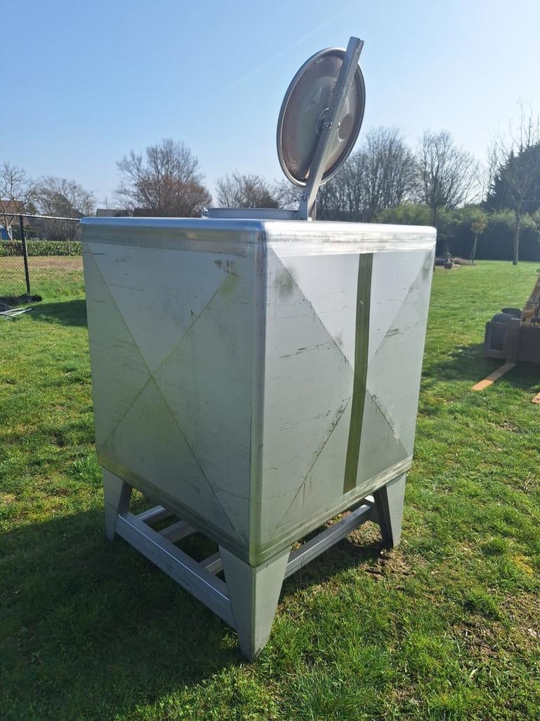 2x inoxe cubitainer 1000 liter, Enlèvement
