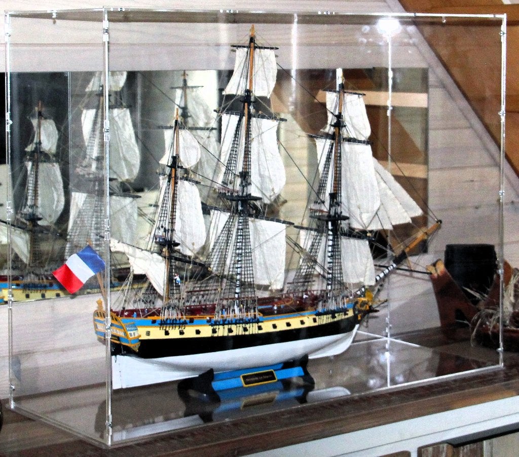 Frans driemaster fregat L' Hermione de la Fayette, Hobby en Vrije tijd, Ophalen of Verzenden, Zo goed als nieuw, 1:50 tot 1:200