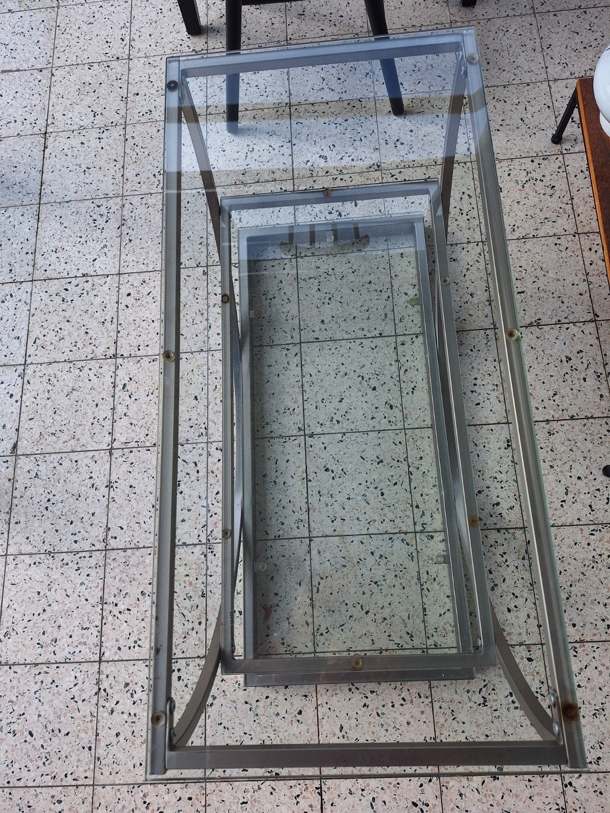 Glazen Salontafel, Huis en Inrichting, Ophalen, Minder dan 50 cm, Gebruikt, 50 tot 100 cm