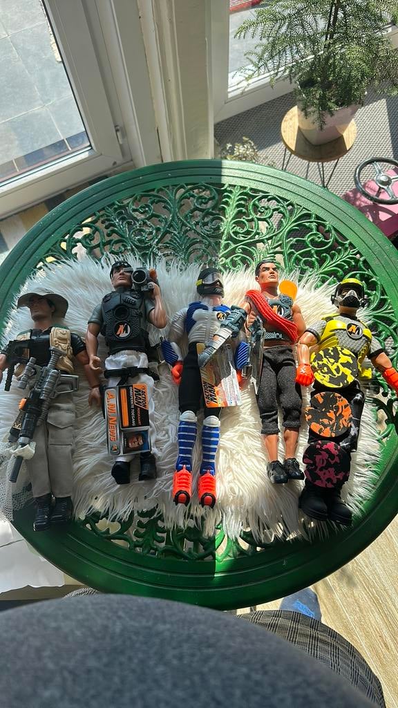 Action Man figuranten met accessoires 5 stuks, Ophalen of Verzenden, Zo goed als nieuw
