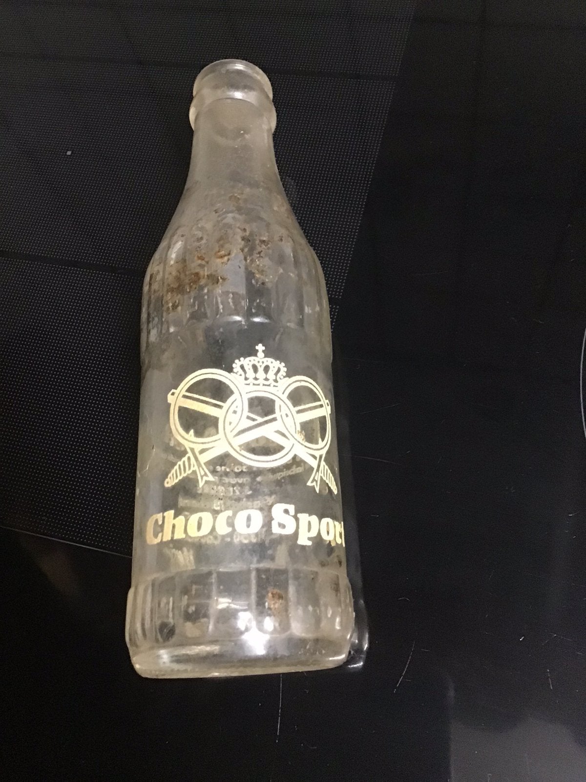 Choco Sport zeer oud glas flesje, Ophalen of Verzenden, Gebruikt