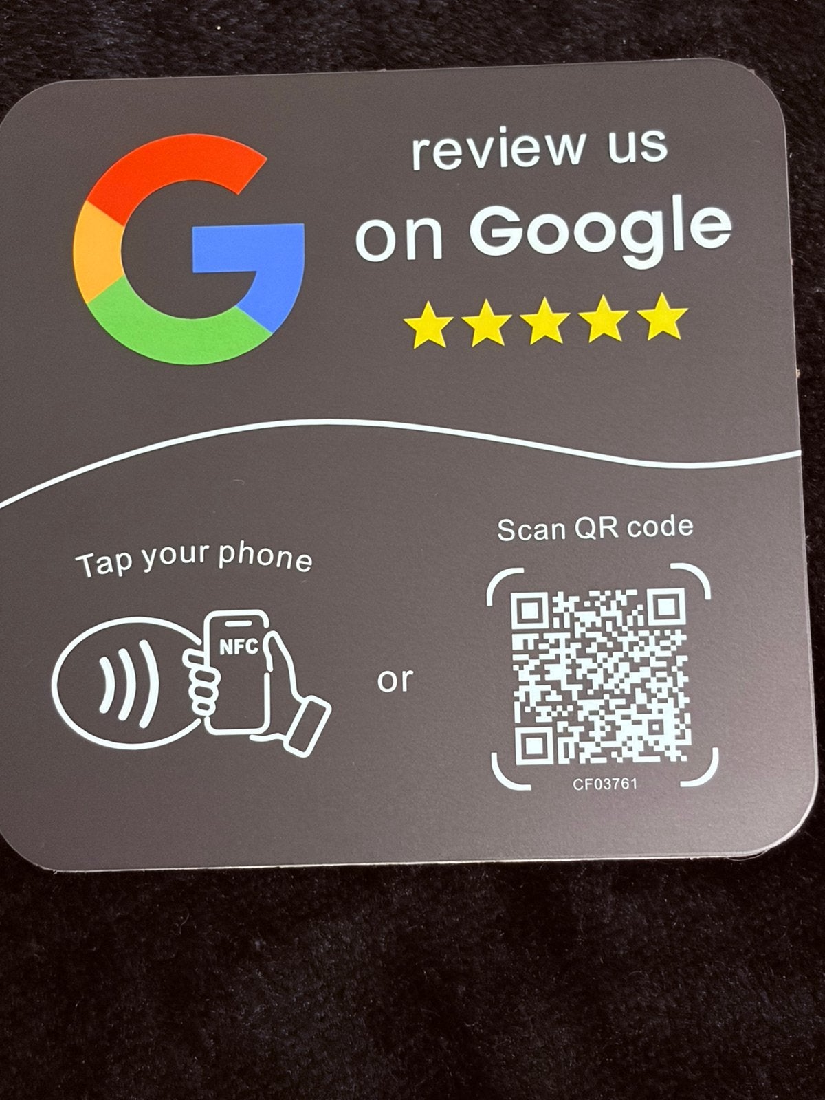 Carte d'évaluation Google, Enlèvement ou Envoi, Comme neuf