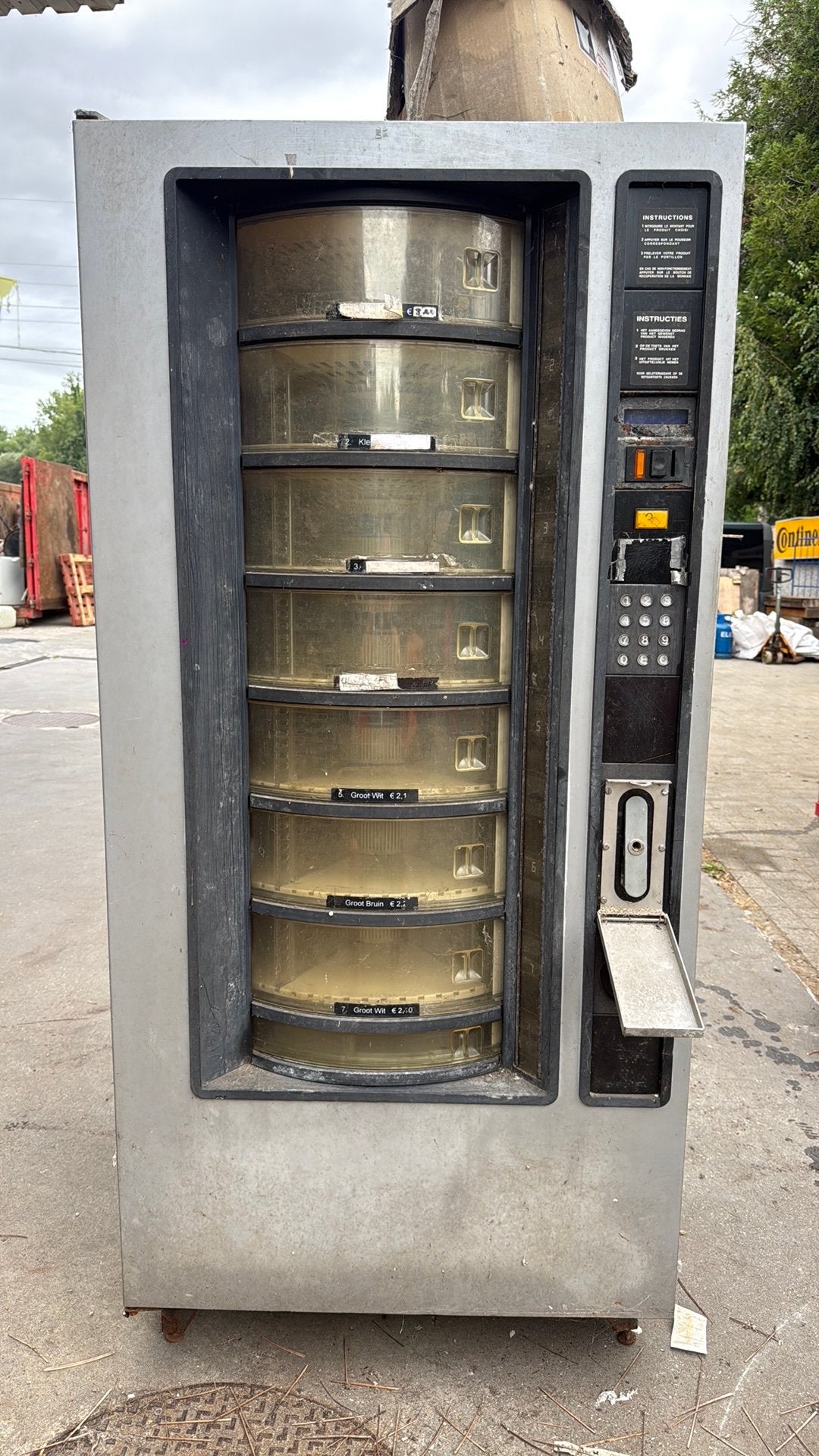 Necta automaat, Ophalen, Gebruikt