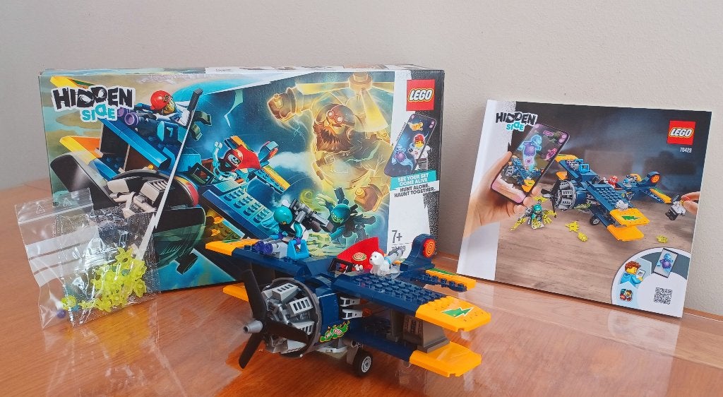 Lego hidden side 70429 - volledige set – stuntvliegtuig, Kinderen en Baby's, Speelgoed | Duplo en Lego, Inclusief instructies