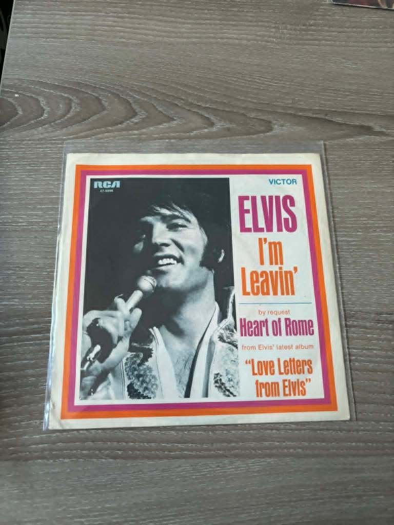 Elvis single I'm leavin'/heart of Rome. Duitse persing,, Cd's en Dvd's, Vinyl Singles, Gebruikt, 7 inch, Ophalen of Verzenden