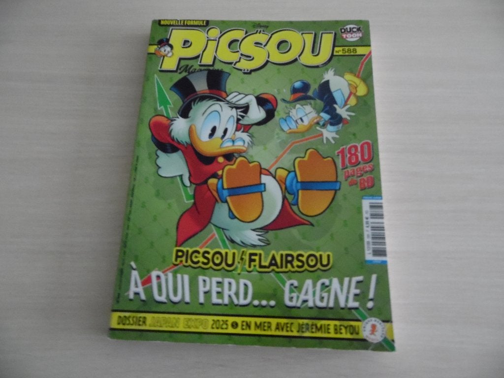 PICSOU MAGAZINE   N° 588, Ophalen of Verzenden, Zo goed als nieuw, Eén stripboek, WALT DISNEY