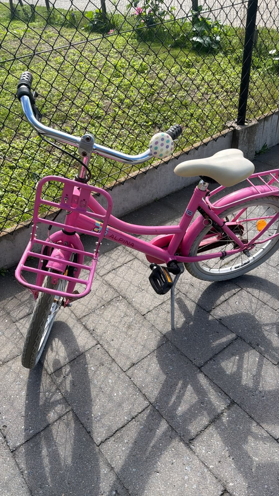 Meisjes fiets 18inch (Alpina) nog in goede staat, Frein à rétropédalage, 18 pouces, Enlèvement, Utilisé