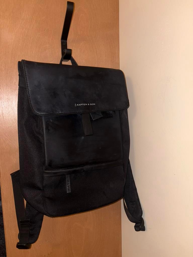 Kapten & Son Rugzak Zwart, Ophalen, Gebruikt, Waterdicht